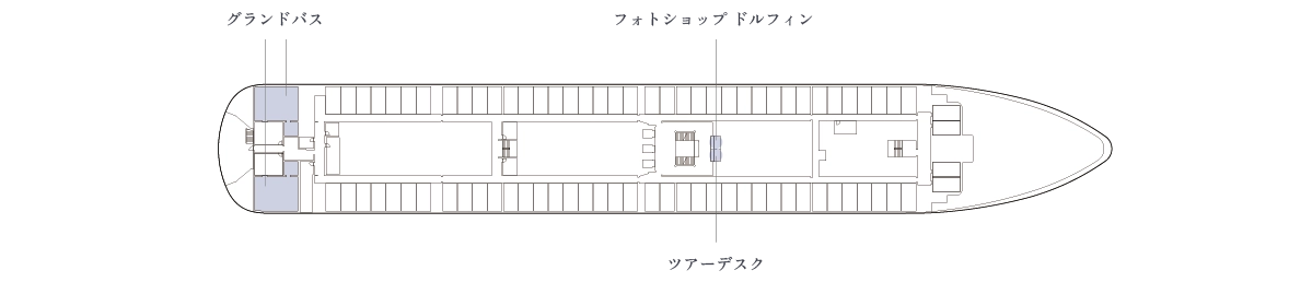 にっぽん丸のデッキプラン 3階