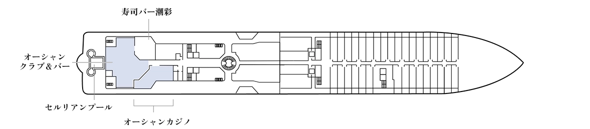 三井オーシャンサクラのデッキプラン 5階