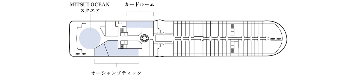 三井オーシャンサクラのデッキプラン 7階