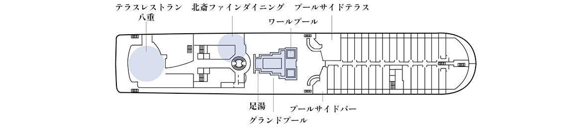 三井オーシャンサクラのデッキプラン 8階