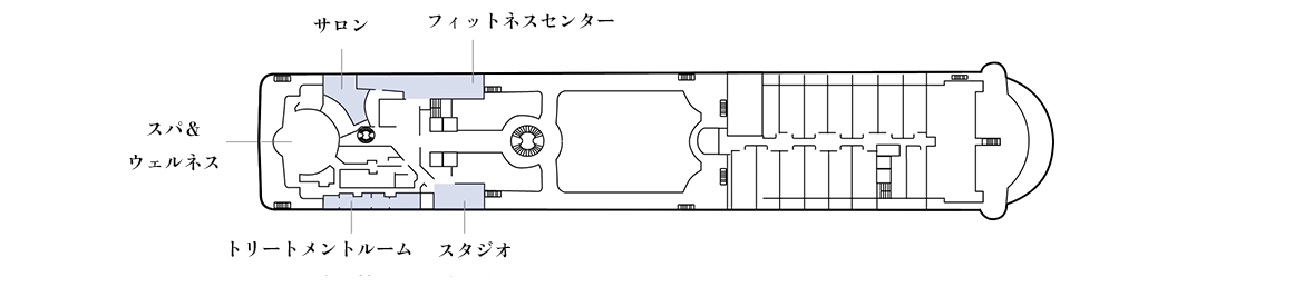 三井オーシャンサクラのデッキプラン 9階